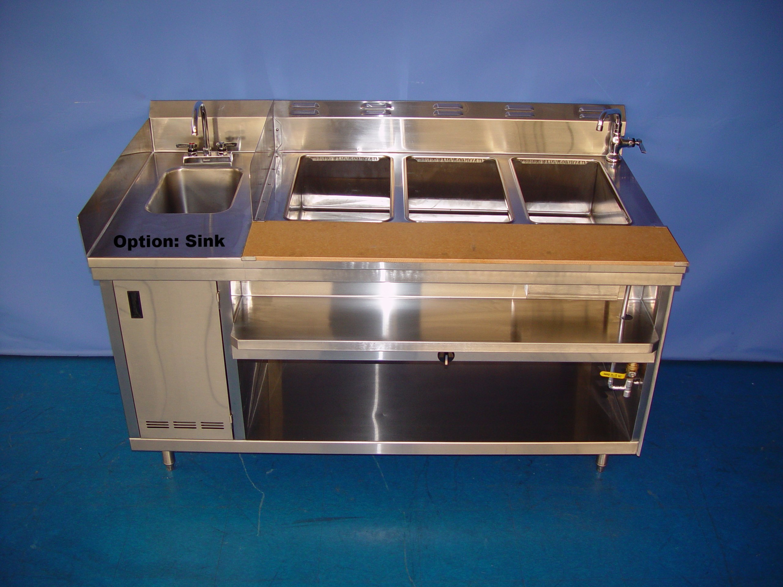 HEAVY DUTY - HOT FOOD TABLE-ELECTRIC INDIVIDUAL WELLS (WET/DRY)
